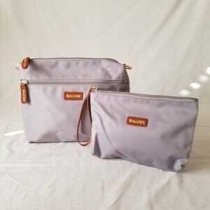 NWOT! Set of Two Travel Makeup Cosmetics Accessories Bags Pouches by Bagodi